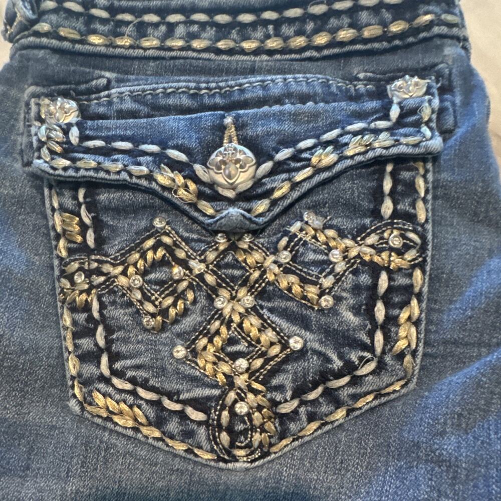 Miss Me Women's Blue Jean Signature Rise Bootcut Size 27 0222 - Picture 2 of 10
